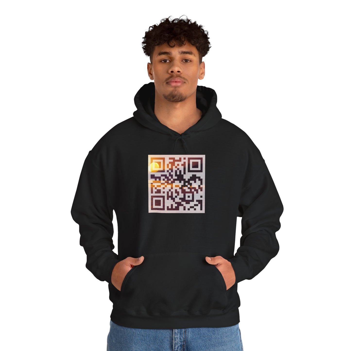 Sunset QR Code Hoodie
