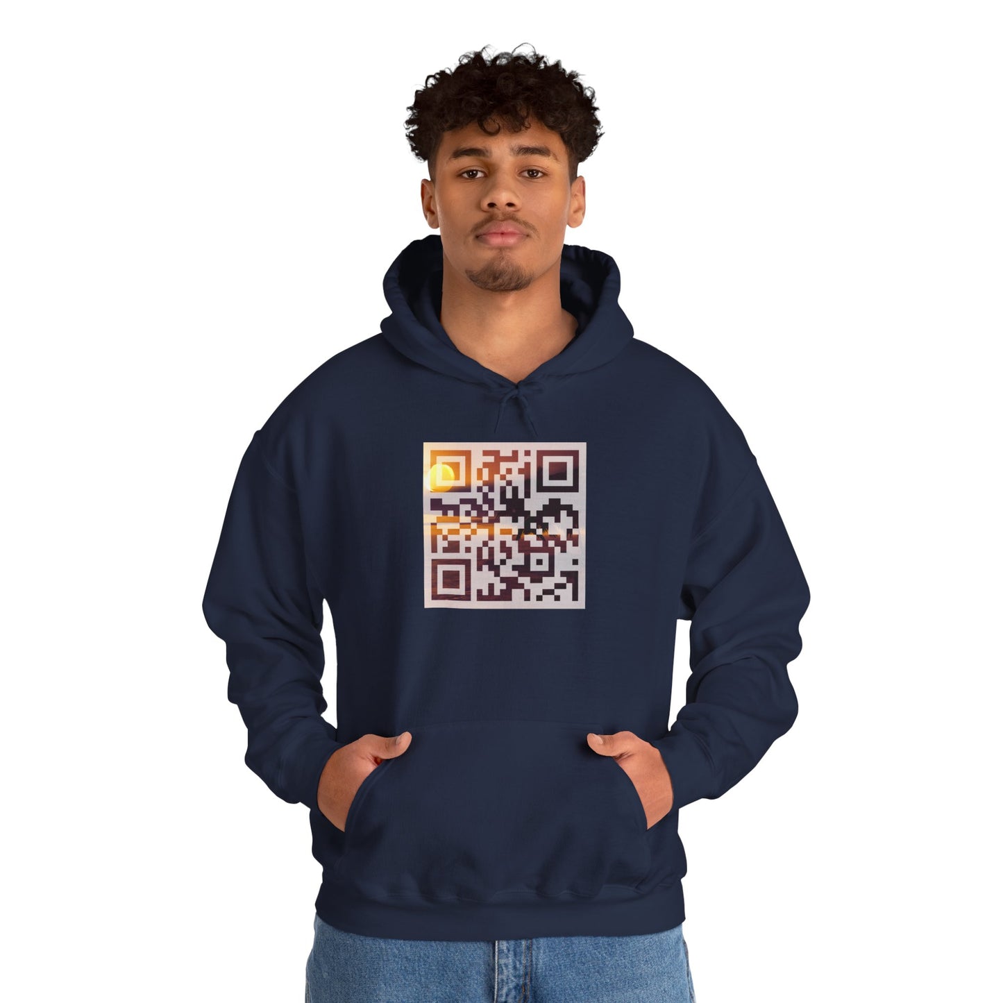 Sunset QR Code Hoodie