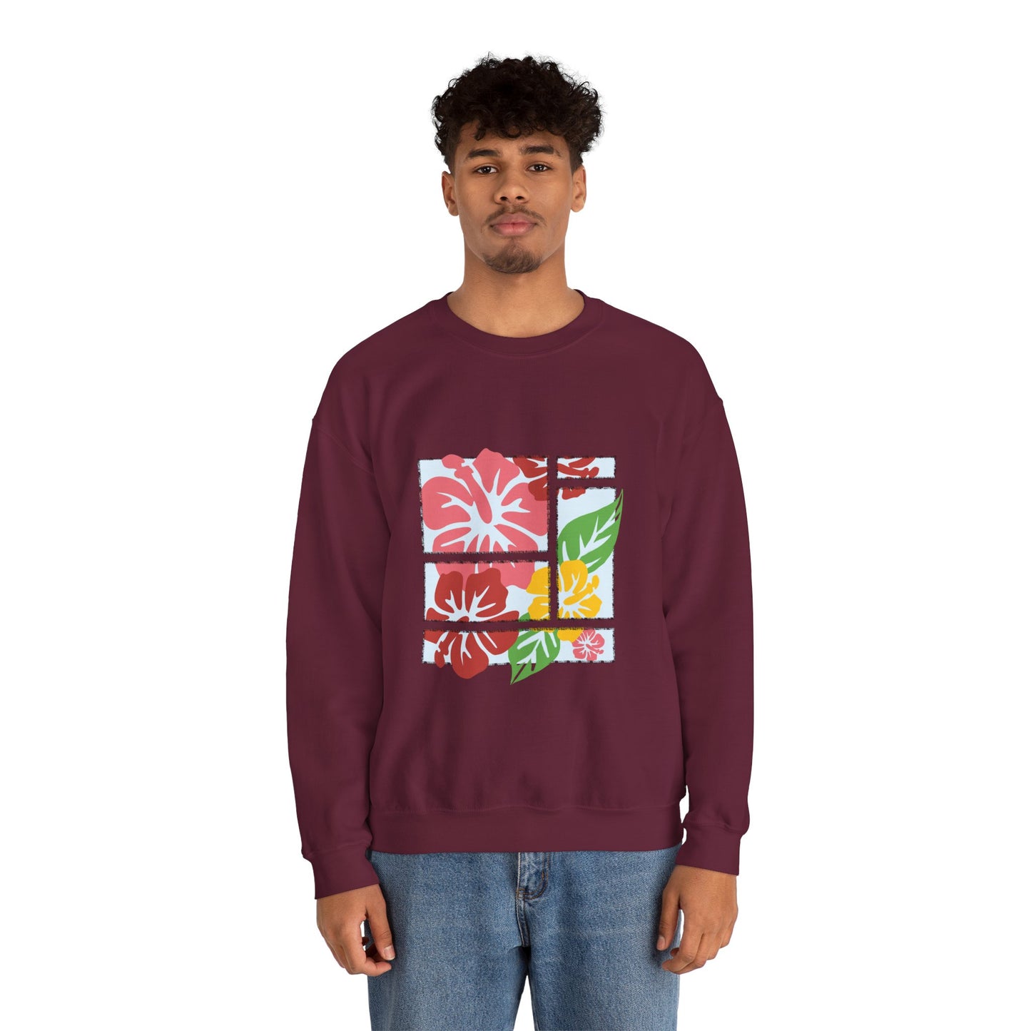 Hibiscus Colors Long Sleeve Tee