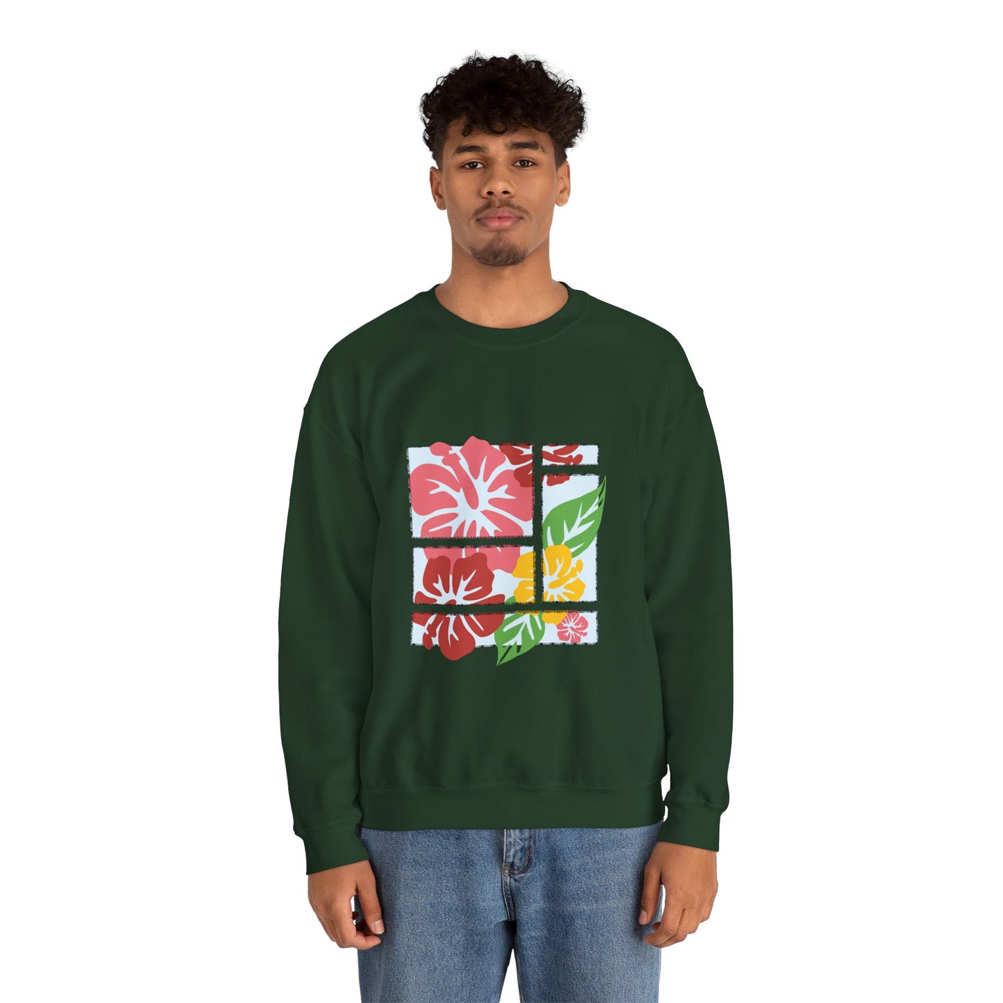 Hibiscus Colors Long Sleeve Tee